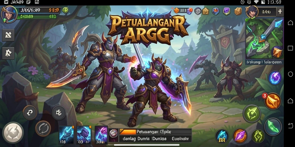 Gameplay seru dalam dunia ARPG yang menantang.