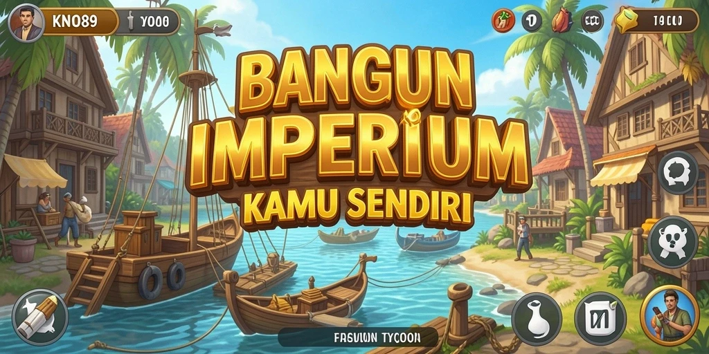 Screenshot gameplay KNO89 menampilkan pengelolaan bisnis yang menarik.