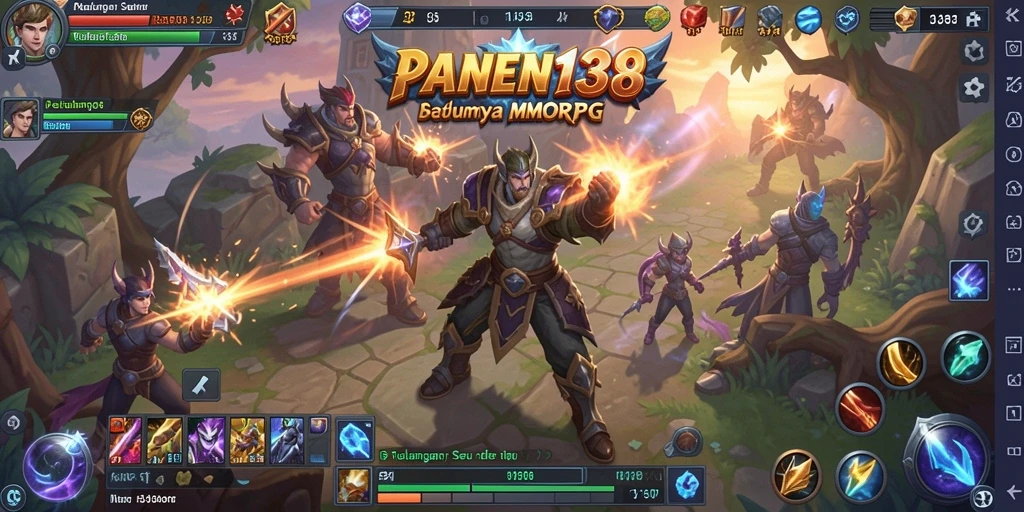 Tampilan gameplay mendebarkan di dunia penuh petualangan MMORPG.