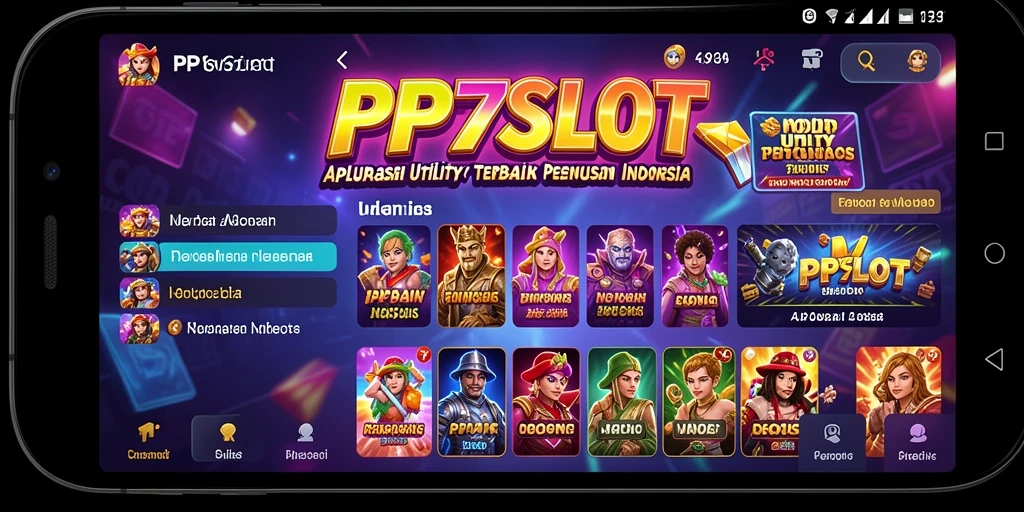 Tampilan utama PP7SLOT dengan fitur-fitur intuitif yang memudahkan pengguna.