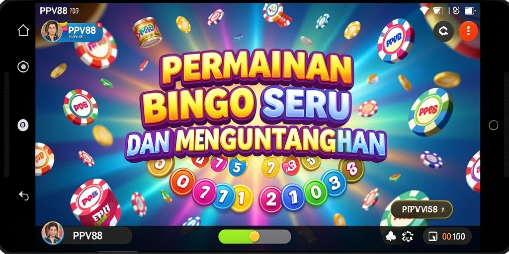 Tampilan gameplay Bingo yang menggembirakan di PPV88.