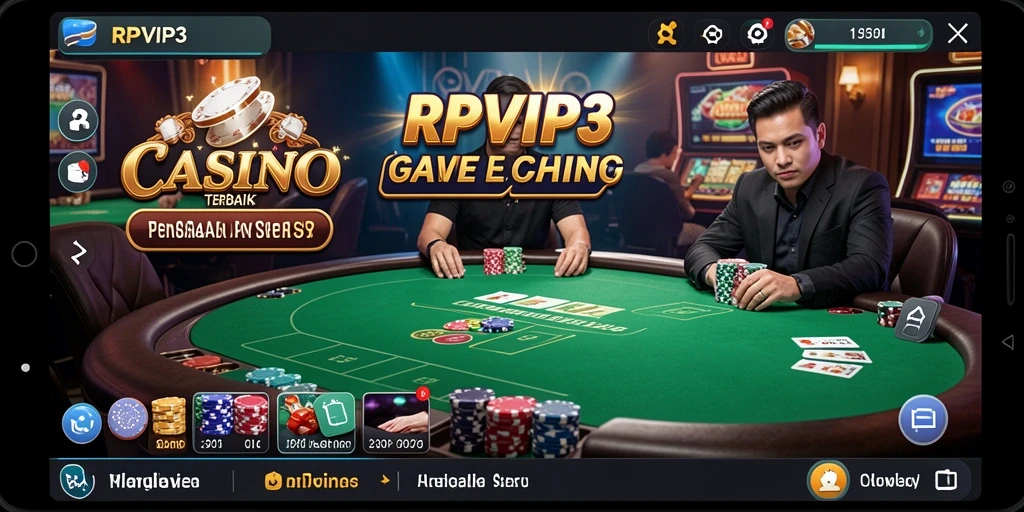 Tampilan menarik dari gameplay Live Casino RPVIP3 dengan dealer langsung.